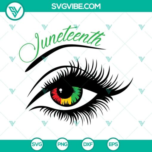 juneteenth eye svg juneteenth svg black periodt svg black pride svg celebrate juneteenth svg 7 mockup