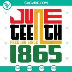 Juneteenth Free Ish Since 1865 SVG Download, Black Independence Day SVG Files,