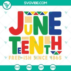 Juneteenth Free-ish Since 1865 SVG Files, Juneteenth SVG Files, Freeish SVG File