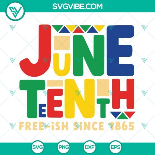 juneteenth free ish since 1865 svg juneteenth svg freeish svg black history month svg vector clipart silhouette cricut 8 mockup