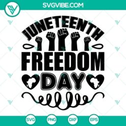 Juneteenth Freedom Day Fist Hand SVG Image, 1865 Juneteenth SVG Files, Black