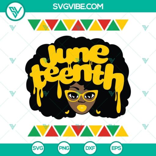 juneteenth girl dripping svg afro girl svg juneteenth svg 10 mockup