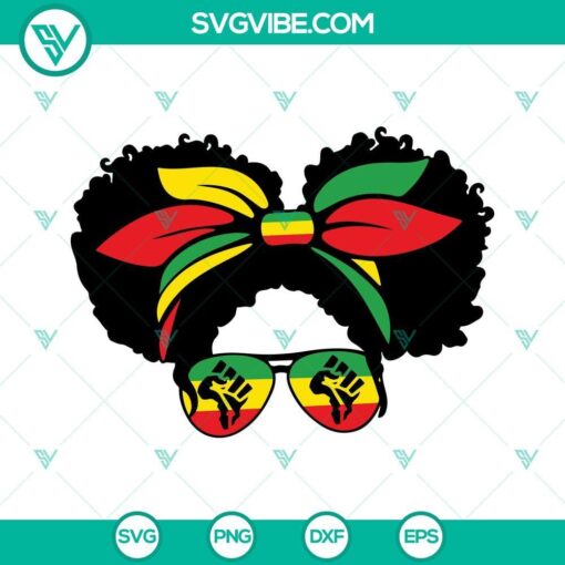 juneteenth girl messy bun svg black girl svg freedom day svg messy bun juneteenth svg black girl messy bun juneteenth svg 3 mockup