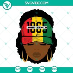 Juneteenth, SVG Files, Black Girl Celebrate Juneteenth SVG Download, Black 3