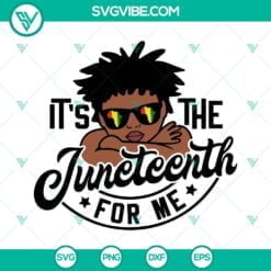 Juneteenth, SVG Files, Juneteenth SVG Files, Black Boy SVG Image, It’s The 6