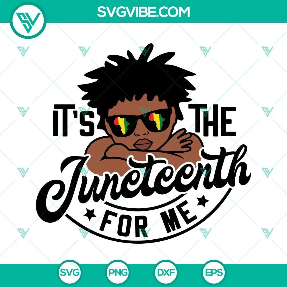 Juneteenth, SVG Files, Juneteenth SVG Files, Black Boy SVG Image, It’s The 1