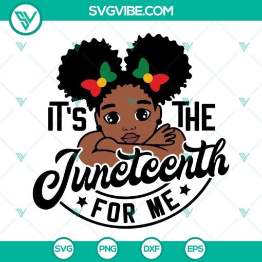 juneteenth svg black girl svg it s the juneteenth for me svg afro girl svg black girl magic svg 7 mockup