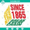 Juneteenth Break Every Chain Since 1865 SVG images for Black History, social justice, and Juneteenth celebration events.
