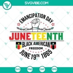 Juneteenth, SVG Files, Juneteenth SVG File, Emancipation Day SVG Images, Black 7