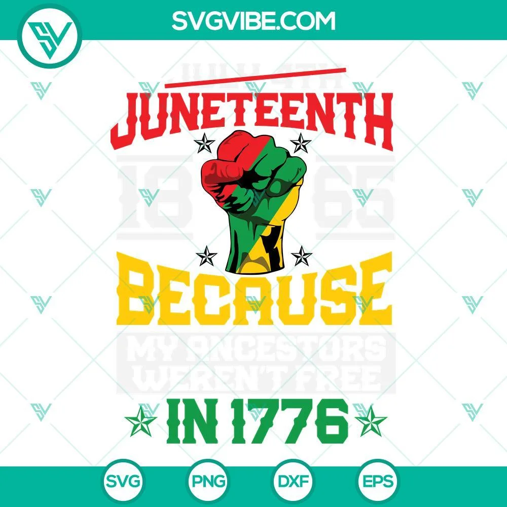 Juneteenth, SVG Files, Juneteenth SVG Files, Freedom Day SVG Image, BLM SVG 1