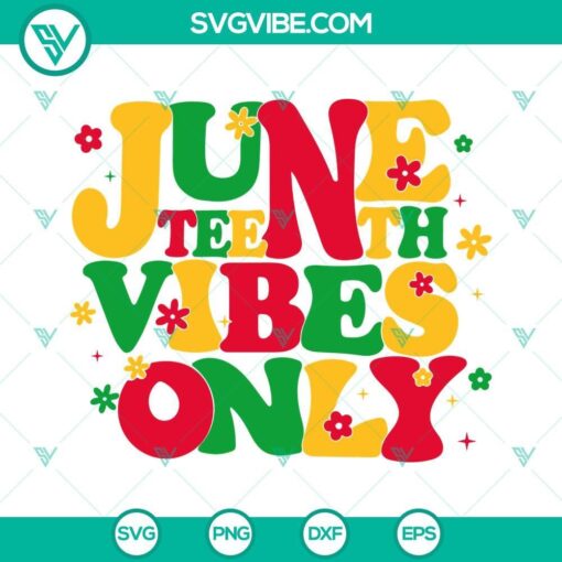 juneteenth vibes only svg retro american africa svg free ish 1865 svg png dxf eps cricut silhouette 10 mockup