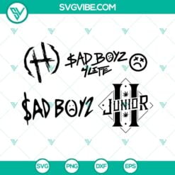 Musics, SVG Files, Junior H Sad Boys 4Life SVG Image PNG DXF EPS Cut Files 3