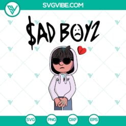 Musics, SVG Files, Junior H Sad Boys 4Life SVG Image PNG DXF EPS Cut Files 2