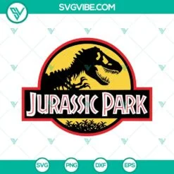 Movies, SVG Files, Jurassic World Blank Logo Svg, Jurassic Park Template Logo 3