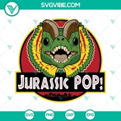 Jurassic T Rex Pop SVG Download, Jurassic Park SVG Download PNG DXF EPS Cricut