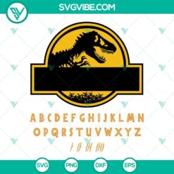 Movies, SVG Files, Jurassic World Blank Logo Svg, Jurassic Park Template Logo 3