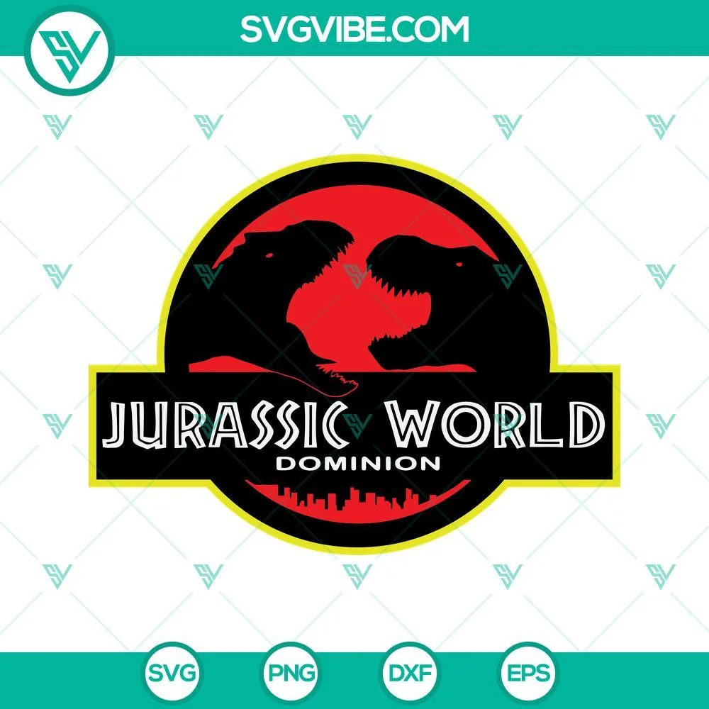 Movies, SVG Files, Jurassic World Dominion SVG Image, Jurassic World SVG 1