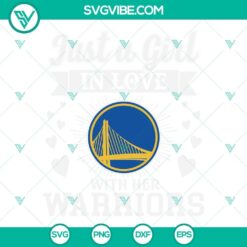 Just A Girl In Love With Her Warriors SVG Image, Golden State Warriors