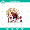 Arizona Cardinals Snoopy SVG file with fall theme, perfect for fans.