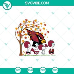 Sports, SVG Files, Just A Girl Who Loves Fall And Arizona Cardinals Snoopy SVG 2