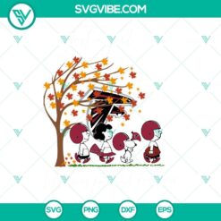 Sports, SVG Files, Just A Girl Who Loves Fall And Atlanta Falcons Snoopy SVG 5