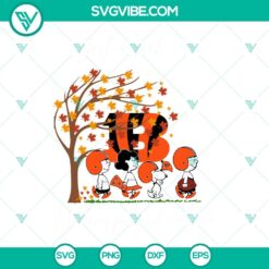 Sports, SVG Files, Just A Girl Who Loves Fall And Cincinnati Bengals Snoopy SVG 24