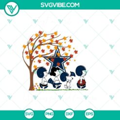 Sports, SVG Files, Just A Girl Who Loves Fall And Dallas Cowboys Snoopy SVG 2