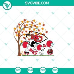 Sports, SVG Files, Just A Girl Who Loves Fall And Kansas City Chiefs Snoopy SVG 16