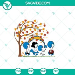 Sports, SVG Files, Just A Girl Who Loves Fall And Los angeles Chargers Snoopy 15