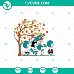 Sports, SVG Files, Just A Girl Who Loves Fall And Miami Dolphins Snoopy SVG 2