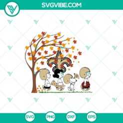 Sports, SVG Files, Just A Girl Who Loves Fall And New Orleans Saints Snoopy SVG 10