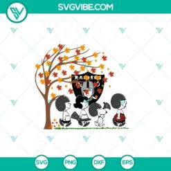 Sports, SVG Files, Just A Girl Who Loves Fall And Oakland Raiders Snoopy SVG 7