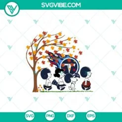 Sports, SVG Files, Just A Girl Who Loves Fall And Tennessee Titans Snoopy SVG 2