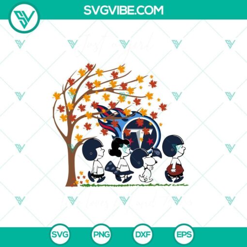 just a girl who loves fall and tennessee titans snoopy svg png dxf eps files 10 mockup