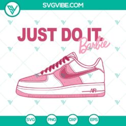 Movies, SVG Files, Just Do It Barbie SVG Images, Barbie Pink Sneaker SVG Files, 2