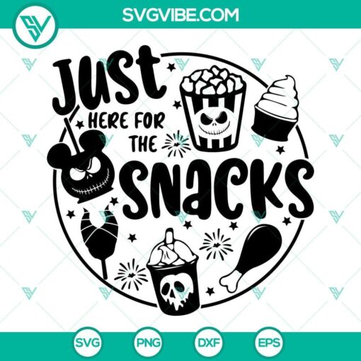 just here for the snacks svg disney drink and food halloween svg snack goals halloween svg 5 mockup