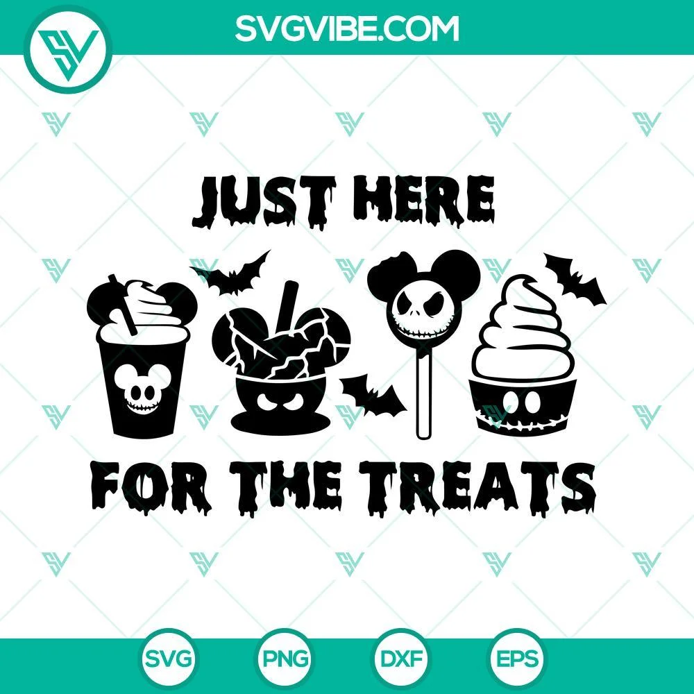 Disney, Halloween, SVG Files, Just Here For The Treats SVG Images, Disney 1