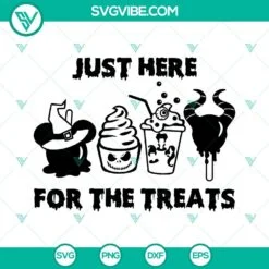 Disney, Halloween, SVG Files, Just Here For The Snacks SVG Image, Disney Drink 4