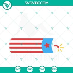 American Dad Bod SVG with fireworks design, Funny Just Here To Bang SVG download, perfect for digital use.