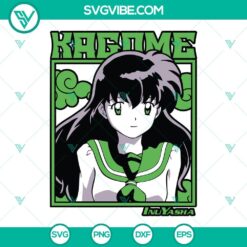 Anime, SVG Files, Kagome SVG Files, InuYasha SVG Image PNG DXF EPS Cut Files 2