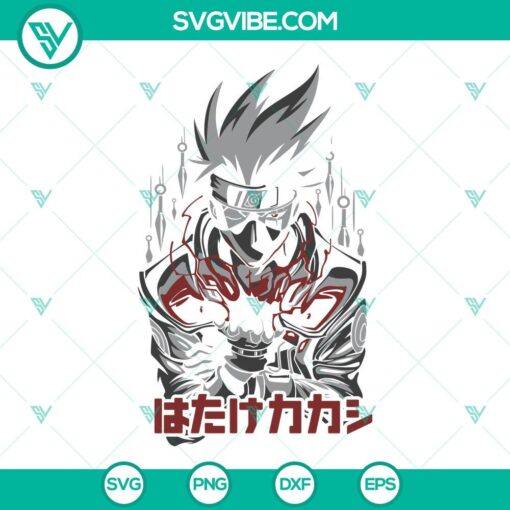 kakashi hatake svg naruto svg japanese manga anime svg png dxf eps files 2 mockup