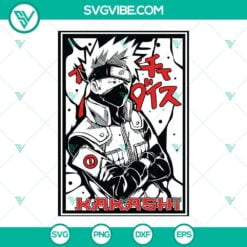 Anime, SVG Files, Kakashi SVG Image, Naruto SVG File PNG DXF EPS Cut Files 14