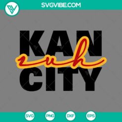 Sports, SVG Files, Kan Zuh City SVG Files, Kansas City Chiefs SVG File Cut 2