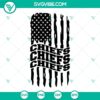 Kansas City Chiefs football team American flag design SVG file in PNG and DXF formats for digital use.
