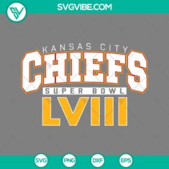 Football, Sports, SVG Files, Kansas City Chiefs Super Bowl LVIII SVG Images, 2