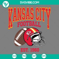 Football, Sports, SVG Files, Kansas City Football Est 1960 SVG Image, Kansas 8