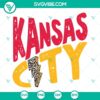 Kansas City Leopard Lightning Bolt SVG with Kansas City skyline and leopard print design, available in SVG, PNG, and DXF formats.