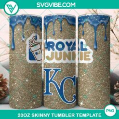 20oz Skinny Tumbler Template, Los Angeles Angels Dunkie Junkie Glitter 20oz 3