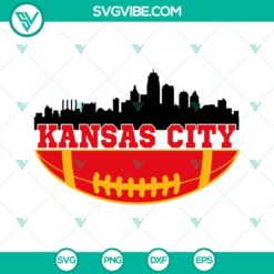 Kansas City Skyline SVG Images, Kansas City Football SVG Image, Chiefs SVG Download,