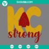 Kansas City Strong SVG design featuring Kansas City Chiefs theme. Ideal for Chiefs fans. Download high-quality SVG images.